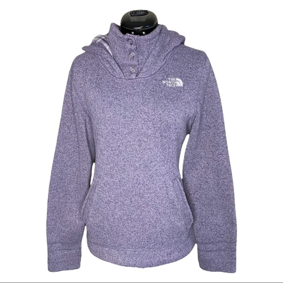 North Face Crescent Sunset Hoodie Greystone Purple - Picture 5 of 6